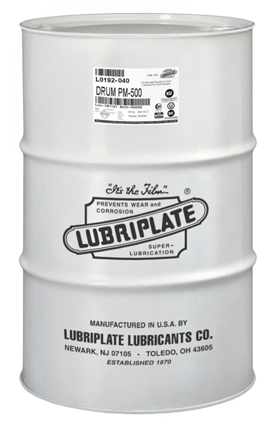 LUBRIPLATE PM-500 H-1 REGISTERED OIL WITH EMULSIFIERS L0192-040 (405 LB/DRUM)